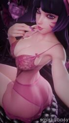 1girls 3d 3d_(artwork) 3d_render absurd_res absurdres accessory areola areolae armpits ass bare_shoulders before_sex big_breasts blender blender3d blender_(software) blender_cycles blush bow breasts breasts_apart breasts_out butt_focus cleavage closed_mouth collar collarbone curvy curvy_figure cute cute_face d.va embarrassed eyebrows eyelashes eyeshadow facepaint female female_focus female_only fit fit_female flirting from_behind from_behind_position from_below glossy glossy_body glossy_skin glowing_eyes gradient_hair hair_ornament hairband hana_song high_quality high_resolution highres light-skinned_female light_skin lingerie lingerie_only lingerie_panties lips lipstick long_hair long_nails looking_at_viewer medium_breasts messy_hair nails naked necklace nipples nipples_visible_through_clothing nude nude_female overwatch overwatch_2 panties parted_lips perfect_body pink_lingerie pinup porno purple_eyes purple_hair purple_nails shiny_skin shy simple_background slim slim_female slim_waist smile smiling smiling_at_viewer solo solo_female solo_focus sosiskaba6y thick_thighs thighhighs thighs uncensored underwear wet wet_body wet_skin