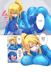 mega man (character) from ahe gao by nisego