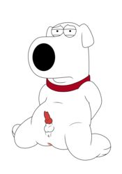 3_toes absurd_res animal_genitalia animal_penis anus balls brian_griffin canid canine canine_penis canis domestic_dog family_guy hi_res magzol male male_only mammal penis small_penis solo toes transparent_background