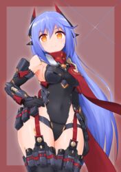 1girls android bare_shoulders blue_hair breasts elbow_gloves eyebrows_visible_through_hair female gem gloves hair_ornament headpiece highres long_hair looking_at_viewer medium_breasts nintendo pasukumeru poppi_(xenoblade) poppi_qtpi_(xenoblade) purple_hair sideboob smile solo spoilers thighs very_long_hair xenoblade_(series) xenoblade_chronicles_2 yellow_eyes