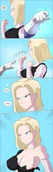 android_18 big_breasts color comic dragon_ball dragon_ball_super dragon_ball_z english_text large_breasts text vegeta zetarok