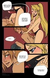 blonde_hair blue_eyes breasts dildo duo ear_piercing edward_elric female fullmetal_alchemist male nude sex_toy soushiyo strap-on winry_rockbell