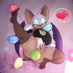 rouge the bat from sonic (series) by ota (artist)