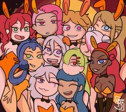 abby_(fnafhs) ann_chica_(fnafhs) bunny_ears bunnysuit cami_(fnafhs) chica_(fnafhs) female_only fnafhs fnafhs_z3ro homerbls joy_(fnafhs) lesbian lily_(fnafhs) looking_at_viewer maggie_(fnafhs) mai_(fnafhs) meg_(fnafhs) puppet_(fnafhs) tagme toddy_(fnafhs) usagi_(fnafhs) usagi_bon