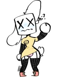 ambiguous_gender bunny_ears chris_comstock edm marshmello real_person tagme white_background