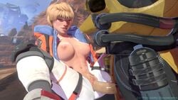 1boy 1girls 3d animated apex_legends areolae blonde_hair blue_eyes breasts breasts_out caustic_(apex_legends) dzooworks erection female lichtenberg_figure male nipples partially_clothed penetration penis pubic_hair pussy scar sex short_hair shorter_than_10_seconds sound spread_legs vaginal_penetration video wattson_(apex_legends)