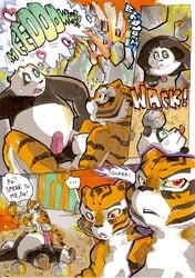 ... 2014 anthro areola balls big_breasts breasts comic daigaijin dialogue dreamworks duo english_text erect_nipples erection exotic_pupils felid female fur giant_panda green_eyes heart humanoid_penis kung_fu_panda lying male mammal master_po_ping master_tigress multicolored_body multicolored_fur nipples nude on_back open_mouth ouch painting_(artwork) pantherine penis red_eyes speech_bubble text tiger traditional_media_(artwork) unconscious ursid watercolor_(artwork) wounded x_eyes