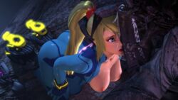 3d ambrosine92 bimbo blonde_hair blue_eyes bodysuit breasts cum cum_on_face exposed_breasts female gloves high_heels holding_head male metroid monster nintendo nipples penis_awe penis_on_face ponytail ridley samus_aran tagme torn_bodysuit torn_clothes zero_suit zero_suit_samus