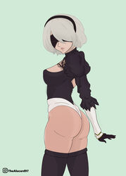 ass ass_focus female female_only instagram leotard nier nier:_automata nier_(series) solo yorha_2b