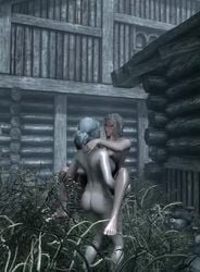 1futa 1girls 3d animated areolae ass bethesda_softworks cd_projekt_red ciri crossover dat_ass elder female futa_on_female futanari intersex large_breasts nipples nude outdoor short_hair skyrim sound the_elder_scrolls the_witcher_(series) the_witcher_3:_wild_hunt video white_hair