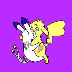 1boy 1girls alternate_color animated closed_eyes cute female female_on_top fur furry gif male milachu milachu92 nintendo original_character penis pikachu pokemon pokemon_rgby sex silavos silavos_snow source_request tail text vaginal_penetration x-ray