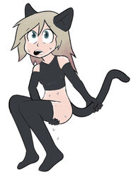 black_fur blonde_hair blue_eyes cat_ears cat_tail crop_top cumming dyed_hair edited editedimages fangs female_only frankenjade long_gloves looking_up masturbation nipples no_panties oerba_yun_fang pale_skin partial_nudity partial_transformation partially_clothed personal_edit pleasure_face pulling_tail scared sitting stomach sweat sweatdrop sweating tactical_nudity tail tail_grab thick_thighs thighhighs transformation white_background wide_hips worried