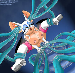 1girls 2003 bat bat_wings ear_penetration female rouge_the_bat sonic_(series) swegabe tentacle what