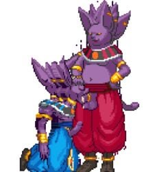 accessory animated balls beerus bodily_fluids boner brother brothers champa chubby chubby_male clothing cock_ring cum cum_in_mouth cum_inside domestic_cat dragon_ball dragon_ball_super erection felid feline felis fellatio fur gay genital_fluids humanoid_penis incest jewelry low_res male male/male male_only mammal oral penile penis penis_accessory penis_jewelry pixel_art purple_body purple_fur sex sibling slightly_chubby the transparent_background yaoi