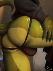 ass balls bathroom bent_over bubble_butt bulge clothed clothing dinosaur exercise exposed faceless_male fur girly gym hi_res jock jockstrap kiloart male photorealism presenting reptile reveal scales scalie solo sweatshirt teasing underwear undressing vergence workout