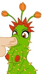 big_breasts big_penis breasts cactus cactus_(pvz) fellatio oral penis plant_humanoid plantie plants_vs_zombies screwroot