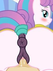 2019 absurd_res animal_genitalia animal_pussy anus badumsquish blush bodily_fluids duo equid equine equine_pussy erection eyelashes faceless_male female female_focus feral feral_penetrated flurry_heart_(mlp) friendship_is_magic genital_fluids hair half-closed_eyes hasbro hi_res horse human human_on_feral human_penetrating human_penetrating_feral humanoid_penis interspecies looking_at_viewer male male_human/female_feral male_on_feral male_penetrating mammal my_little_pony narrowed_eyes penetration penis pony pussy pussy_juice sex solo_focus straight vaginal_penetration zoophilia