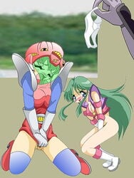 crossover green_hair iden_@-31st_higashiso-53a kanda_momo momo reika_kirishima tagme time_gal wonder_momo