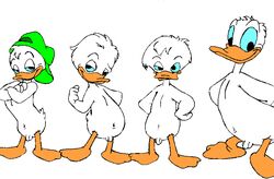 avian bird cub dewey_duck disney donald_duck duck furry furry_only huey_duck louie_duck male_only penis quack_pack testicles