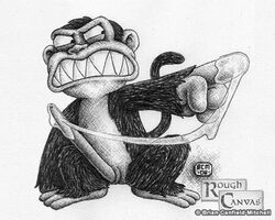 evil_monkey family_guy male_only rough_canvas tagme