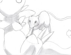 1boy 1other anthro blowjob breloom erection eyes fellatio male male/ambiguous mew monochrome nudity open_eyes oral oral_sex penis pokemon pokemon_(species) pokemon_rgby pokemon_rse roack16 sexless straight_hair tail toony veiny_penis