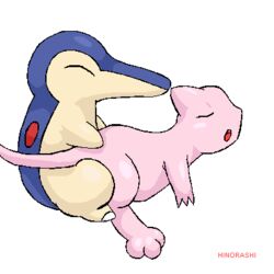 ambiguous/ambiguous cyndaquil hinorashi mew nintendo pokemon pokemon_(species) straight_hair