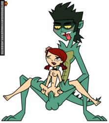 1boy 1girls 2020 alpha_channel alternate_species arms artist_logo artist_signature balls bare_arms bare_breasts bare_legs bare_midriff bare_thighs bottomless bouncing_breasts breasts choker clitoris color colored commission digital_media_(artwork) female flower_in_hair green_balls green_penis hair hairless_pussy holding_thigh interspecies larger_male legs legs_apart legs_held_open midriff mike_(tdi) monster monster_boy navel nipples no_bra no_panties nude nude_female penetration penis ragnar_oktopod red_hair sex size_difference smaller_female spiked_tail straight stretched_pussy swinging_balls tagme tail thighs topless total_drama:_revenge_of_the_island total_drama_island transparent_background twintails uncensored vaginal_penetration zoey_(tdi)