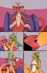 2019 animated boop breasts clothed clothing comic duo elva elvche female female/female flashing flat_chest flat_chested furry furry_only heart hi_res igazella_(oc) kissing mammal nude panties pussy underwear yuri