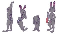 16:9 1boy 2019 anthro ass balls bent_over chest_tuft clothed clothing crotch_tuft dildo disney ear_markings facial_markings flaccid fur fur_markings half-closed_eyes hand_on_hip head_markings hi_res holding_object ittybittykittytittys jack_savage lagomorph leporid looking_at_viewer male male_only mammal markings narrowed_eyes nude one_eye_closed penis rabbit rear_view sex_toy simple_background smile solo strapped_in_dildo strapped_in_toy topless tuft underwear undressing white_background wink zootopia