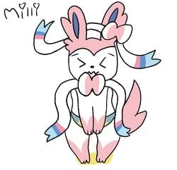 >_< 1boy blush bodily_fluids clothed clothing crossdressing eeveelution furry genital_fluids male male_only male_sylveon milli_(artist) nintendo omorashi panties peeing pokémon_(species) pokemon pokemon_(species) pokemon_xy source_request sylveon text underwear urine video_games watermark watersports wetting wide_hips