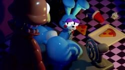 1boy 1girls 3d anal anal_penetration anal_sex animated balled_up_paper bent_over bent_over_desk big_ass blue_body blue_skin blush blushing bubble_ass bubble_butt bunny bunny_ears bunny_tail cup desk duo family_guy fan fat_ass five_nights_at_freddy's fnaf food freddy_(fnaf) from_behind from_behind_position holy_fuck_i'm_cumming meme mentioned_character music paper peter_griffin pizza soda_cup sound sound_effects sound_warning superiorfox talking tired_eyes toy_bonnie_(fnaf) video