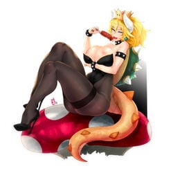 1girls blonde_hair blue_eyes bowsette cameltoe cleavage curvy erect_nipples female genderswap high_heels huge_areolae huge_ass huge_breasts mario_(series) new_super_mario_bros._u_deluxe nintendo puffy_nipples thick_lips voluptuous white_background wide_hips zcune