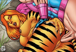 alpha_male anal anal_insertion anal_sex ass ass_grab breasts claws clint_barton closed_legs doggy_style faceless_male feline from_behind from_behind_position furry furry_tail grabbing grabbing_ass grabbing_own_ass hand hand_on_ass hand_on_thigh hawkeye holding insertion interspecies leandro_comics legs leopard leopard_print looking_at_viewer lying lying_down lying_on_side marvel marvel_comics on_side outdoor outdoor_sex outdoors penetration sex sideways spoon_position spooning tail tigra zoophilia