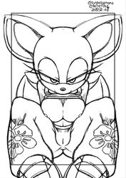 bat big_breasts breasts female female_only nipples pussy rouge_the_bat sonic_(series) sonic_the_hedgehog_(series) tojyo