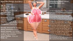 3d apron apron_only betty_morgan(sim_doe) big_breasts caption character_sheet curvy curvy_body curvy_female curvy_figure curvy_hips curvy_thighs english_subtitles english_text gilf grey_hair high_heels high_resolution huge_areolae huge_ass huge_butt hyper_ass hyper_butt hyper_hips hyper_thighs mature mature_female mature_woman original_character original_characters revealing_clothes revealing_clothing revealing_outfit sim_doe text the_sims the_sims_4 thick thick_ass thick_butt thick_hips thick_legs thick_thighs