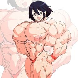 abs biceps devmgf extreme_muscles female female female_focus female_only hyper_muscles muscle muscles muscular muscular_female original pecs solo solo_female thick_thighs topless