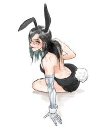 jrnc23 iron_(path_to_nowhere) doctor female_doctor path_to_nowhere female female_only female_focus clothes clothed clothing prosthetic prosthetic_arm prosthetic_limb robotic_arm long_hair glasses bunnysuit bunny_ears thighs thick_thighs hips thick_hips wide_hips ass fat_ass big_ass thick_ass butt fat_butt big_butt thick_butt