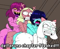 anthro antlers big_breasts big_butt blonde_hair blue_body blue_hair blush bovid breasts brown_body butt caprine clenched_teeth crossgender darkner deer deltarune deltarune_chapter_5 dinosaur duplicate english_text exclamation_point eyewear ftg_crossgender fti_crossgender furu_flami glasses goat group gynomorph gynomorph/gynomorph gynomorph/male gynomorph_penetrated gynomorph_penetrating gynomorph_penetrating_gynomorph gynomorph_penetrating_intersex gynomorph_penetrating_male hair hi_res horn huge_hips huge_thighs intersex intersex/intersex intersex/male intersex_penetrated intersex_penetrating intersex_penetrating_gynomorph intersex_penetrating_intersex intersex_penetrating_male kris_(deltarune) kris_dreemurr male male/male male_penetrated male_penetrating male_penetrating_male mammal new_world_deer noelle_holiday nonbinary_(lore) nude open_mouth penetration prehistoric_species purple_body purple_hair ralsei reindeer repost reptile scalie sex sharp_teeth susie_(deltarune) teeth text thick_thighs undertale_(series) white_body wide_hips
