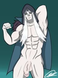 1boy abs art big_balls big_penis faramis_(mobile_legends) gay gay_male long_hair mlbb mobile_legends mobile_legends:_bang_bang