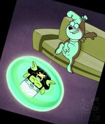 accessory anthro ape bear black_body black_fur blush bodily_fluids cartoon_network cindy_bear digital_media_(artwork) duo female flower fur genital_fluids genitals golden_shower green_body green_skin hair hair_accessory hanna-barbera haplorhine hi_res jellystone_(hbo_max) male male/female mammal mojo_jojo monkey nipples non-euclidean_sex nude peeing peeing_on_another plant portal portal_sex powerpuff_girls primate sex smile thinking_with_portals tongue toongrowner urine urine_in_mouth urine_stream watersports yogi_bear