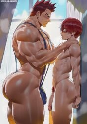 endeavor (my hero academia) from boku no hero academia by haruartx