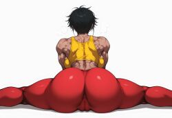 1girls ai ai-created ai_art ai_generated ass ass_focus bare_shoulders big_ass black_hair breasts cameltoe cropped_top curvy curvy_body curvy_female curvy_figure dark-skinned_female dark_skin deviantart_link drop_shadow exercise exercise_clothing fat_pussy female female_focus female_only heavy_breathing hips huge_ass large_breasts latina latina_female latina_milf leggings mature_female milf muscular muscular_female pixie_cut red_leggings scar_on_arm scar_on_arms scar_on_back scars_on_arm scars_on_arms scars_on_back shadow short_hair sideboob sidelocks simple_background solo solo_female sportswear spread_legs stretching tank_top tanktop thick_thighs thighs thin_waist tomboy tomboy_milf tomboyish uersor valery_(uersor) white_hair wide_hips yellow_tank_top yellow_top