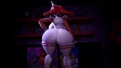 1girls 3d animatronic ass big_breasts clown clown_girl five_nights_at_freddy's five_nights_at_freddy's:_secret_of_the_mimic from_behind garry's_mod hat jackie_(fnaf) mishuyuu_(modeler) rear_view red_hair robot robot_girl solo source_filmmaker thick_thighs twin_braids twintails wide_hips