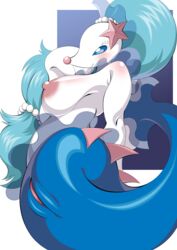 1girls 2020 armpits ass big_breasts blue_eyes blue_hair blush breasts dirtyboy female feral furry genitals hair hi_res large_breasts long_hair mammal marine nintendo nipples nude pinniped pokémon_(species) pokemon pokemon_sm primarina pussy slit smile solo tail video_games wide_hips