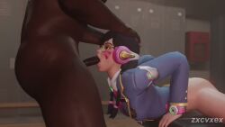 3d academy_d.va animated asian asian_female bottomless cum cum_in_mouth d.va dark-skinned_male dark_skin ejaculation face_fucking fellatio female_ejaculation interracial nude nude_male overwatch overwatch_2 partially_clothed short_video shorter_than_30_seconds sound squirting tagme twin_braids twintails video zxcvxex