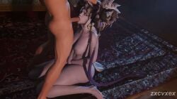 3d animated blowjob brelshaza_(lost_ark) cumming_from_giving_oral face_fucking fellatio female_ejaculation female_orgasm grey_skin hand_on_head horns irrumatio lost_ark nude_female nude_male oral oral_focus oral_penetration oral_sex orgasm orgasm_without_stimulation pussy_ejaculation pussy_juice short_video shorter_than_30_seconds sound squirt squirting sucking_penis tagme throat_fuck throat_swabbing video wide_hips zxcvxex
