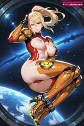 samus aran from metroid by stelmazura