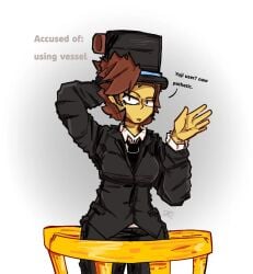balustrade brown_hair hankyss reference_image roblox roblox_avatar robloxian shadow tagme top_hat tze_(roblox) white_background