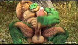 1boy 3d animated balls bara big_penis completely_nude_male connivingrat crocodilian cum_on_penis forest league_of_legends leaking_cum male_focus masturbation muscle_daddy muscular_male nipples no_sound non-human non-human_head non-human_only outside outside_masturbation public_exposure renekton screen_capture solo solo_male tagme video