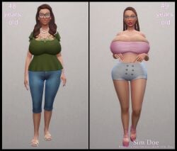 3d big_breasts bimbo bimbo_body bimbo_lips bimbofication bimbofied caption curvy curvy_body curvy_female curvy_figure curvy_hips curvy_thighs english_text glasses high_heels high_resolution mary_collins(sim_doe) mature mature_female mature_woman milf milf_body nipple_slip original_character original_characters revealing_clothes revealing_clothing revealing_outfit sim_doe text the_sims the_sims_4 thick thick_hips thick_legs thick_thighs tight_clothes tight_clothing tight_topwear transformation transformed veiny_breasts